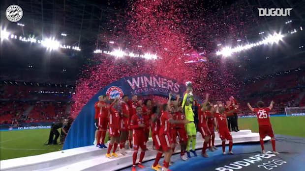 FC Bayern lift the 2020 European Super Cup